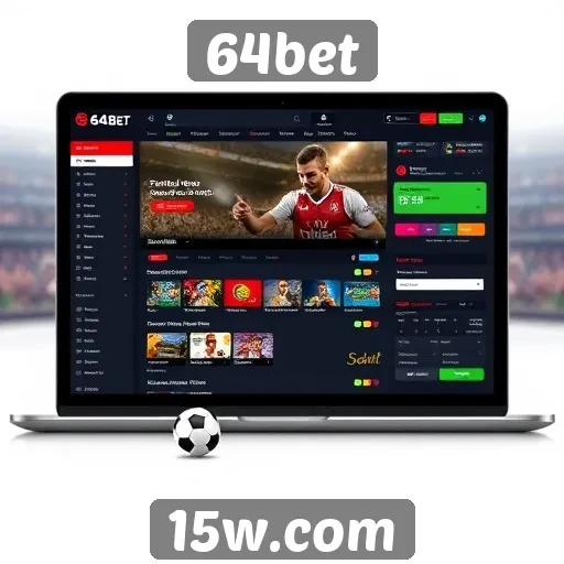 Interface e usabilidade do site 64bet